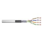 DIGITUS Twisted Pair Patch Cable SFTP, CAT 5e, AWG 26/7, Color grey100M, Paper Box