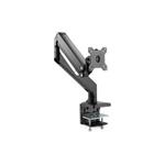 DIGITUS Universal Single Monitor Mount with Gas Spring and Clamp Mount