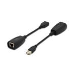 DIGITUS USB Extender, USB 2.0, pro použití s Cat 5, 5e nebo Cat 6 UTP kabel, až 45 m / 150 ft