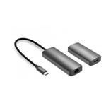 DIGITUS Video Extender Set, USB-C - HDMI, 4K/120Hz CAT6, 30 m