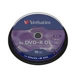 DVD+R DL Verbatim 8x 8.5GB, 10pack, Cake (DoubleLayer)