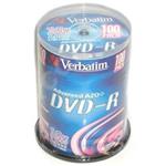 DVD-R médium Verbatim 16x 4,7GB, 100ks, Spindle