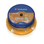 DVD-R médium Verbatim 16x 4.7GB, 25ks, Spindle