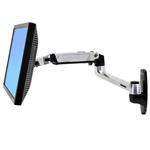 ERGOTRON LX Wall Mount Arm, Polished Aluminum - nástěnný držák, max. 34" LCD
