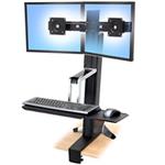 ERGOTRON WorkFit-S, Dual Sit-Stand Workstation,stolní držák pro dva monitory , kláv.+myš.