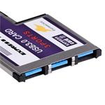 ExpressCard 54mm > 3x USB 3.0, konektory skryté uvnitř NB