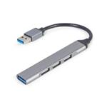 GEMBIRD 4-port USB HUB USB 3.0 + USB2.0, silver