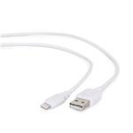 GEMBIRD Kabel CABLEXPERT USB 2.0 Lightning (IP5 a vyšší) nabíjecí a synchronizační kabel, 2m, bílý