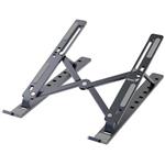 Genius G-Stand M250, Podstavec, pro notebook, tablet a telefon, nastavitelný, skládací, nosnost 15kg, hliníkový, šedý