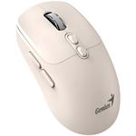 Genius NX-8080S BT Myš, bezdrátová, optická, 1600DPI, 7 tlačítek, tichá, Copilot, 2,4GHz, Bluetooth 5.3, béžová