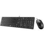 Genius SlimStar C126 Set klávesnice a myši, drátový, CZ+SK layout, USB, Copilot klávesa, černý