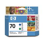 HP č.70 modrá a zelená tisková hlava, C9408A