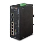 IGS-624HPT, POE SWITCH 4X 1000BASE-T, 2X SFP 100/1000BASE-X, DIN, IP30, -40 AŽ +75 ST.C, ESD+EFT