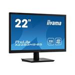 iiyama X2283HS-B5: VA, 21,5", FullHD@75Hz, 250cd/m2, 4ms, VGA, HDMI, DP, černý