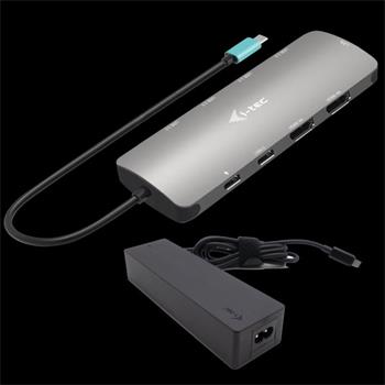 I-tec USB-C Metal Nano 2x HDMI Docking Station, PD 100W + Charger 100W (bundle) (C31NANOHDM2D100)
