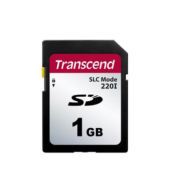 Transcend 1GB SD220I MLC průmyslová paměťová karta (SLC Mode), 22MB/s R,20MB/s W, černá (TS1GSDC220I)