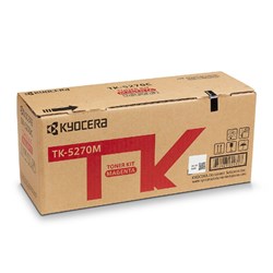 Kyocera toner TK-5270M červený na 6 000 A4 (při 5% pokrytí), pro P6230cdn, M6230/6630cidn (TK-5270M )