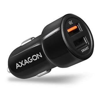 AXAGON PWC-QC5, QUICK a SMART nabíječka do auta, 2x port QC3.0/AFC/FCP + 5V-2.6A, 31.5W (PWC-QC5)