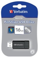 VERBATIM USB Flash Disk Store 'n' Go PinStripe USB 16GB (49063)