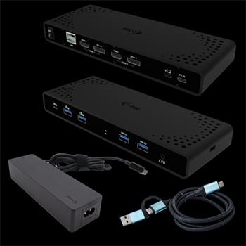 I-tec Universal Dual 4K Display Docking Station, Power Delivery 85W + i-tec USB-C Charger 100W (CADUA4KDOCKPDB100)