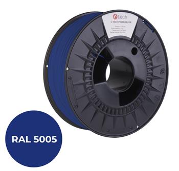 C-TECH tisková struna PREMIUM LINE ( filament ) , ASA, signální modrá, RAL5005, 1,75mm, 1kg (3DF-P-ASA1.75-5005)