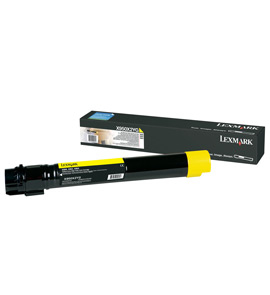 Lexmark X950, X952, X954 Yellow Extra High Yield Toner Cartridge (22K) (X950X2YG)