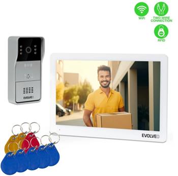 EVOLVEO DoorPhone 10-2W - 2 drátový videotelefon s aplikací 32GB pamětí (DP-10-2-W)