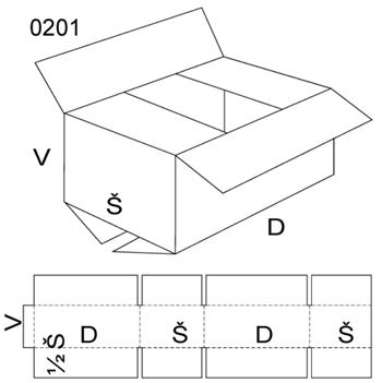 Klopová krabice, velikost 1/2M, FEVCO 0201, 590 x 500 x 380 mm (KLKR1/2M)