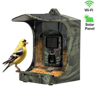 EVOLVEO StrongVision BirdFeeder - Chytré krmítko pro ptáky s kamerou a solárním panelem (CAM-BF)