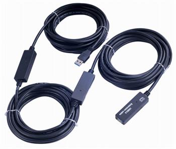 PremiumCord USB 3.0 repeater a prodlužovací kabel A/M-A/F 15m (ku3rep15)