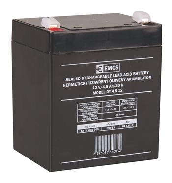 Emos baterie SLA 12V / 4.5 Ah, Faston 4.8 (187) (1201000700)