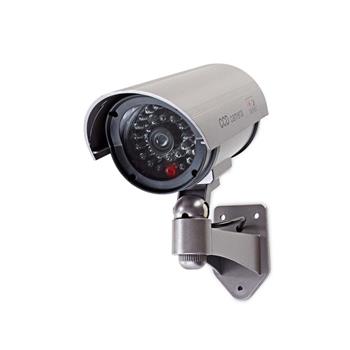 Nedis DUMCB40GY - Atrapa Bezpečnostní Kamery | Válcové kamery | IP44 | Šedá barva (DUMCB40GY)