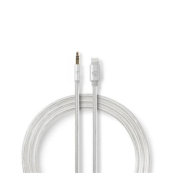 Nedis CCTB39940AL10 - Apple Lightning Sluchátkový Kabel s Adaptérem | Apple Lightning 8kolíková zástrčka – 3,5 mm Zástr (CCTB39940AL10)
