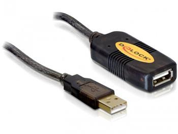 Delock USB 2.0 kabel, prodlužující A-A samec/samice 5m, aktivní (82308)