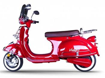ViaGo Bologna Classic, leskle červená, 4000W, 80Km/h, 90Km dojezd, včetně baterie (ebee)