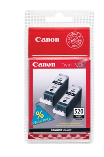 Canon cartridge PGI-520Bk Black (PGI520BK) Twin pack/ 2x Black / 2x 19ml (2932B019)