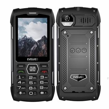 EVOLVEO StrongPhone H1, 2,8" vodotěsný odolný/2xSIM/2px/micro SDHC/5000mAh/černá-šedá (SGP-H1-BG)