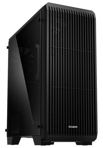 Zalman case miditower S2 TG, ATX, 3x 120mm ventilátor, 1x USB 3.0, 2x USB 2.0, průhledná bočnice, černá, bez zdroje (S2 TG)