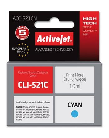 ActiveJet inkoust Canon CLI-521C ACC-521C (EXPACJACA0081)