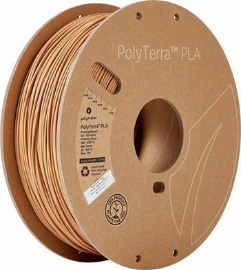 Polymaker PolyTerra PLA Wood Brown 1,75mm 1kg, hnědé dřevo (PM70976)