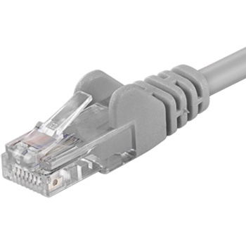 PremiumCord Patch kabel UTP RJ45-RJ45 level 5e 50m šedá (sputp500)
