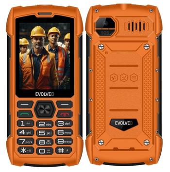 EVOLVEO StrongPhone H1, vodotěsný odolný Dual SIM telefon, oranžová (SGP-H1-OR)