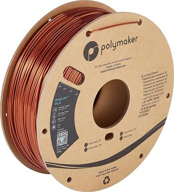 Polymaker PolyLite Silk PLA Bronze, bronzová, 1,75mm, 1000g (PA03003)