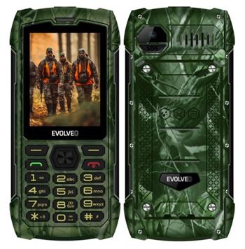EVOLVEO StrongPhone H1, vodotěsný odolný Dual SIM telefon, lovecká kamufláž (SGP-H1-HNT)