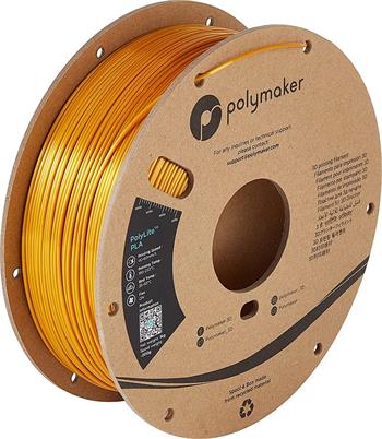 Polymaker PolyLite Silk PLA Gold, zlatá, 1,75mm, 1000g (PA03001)