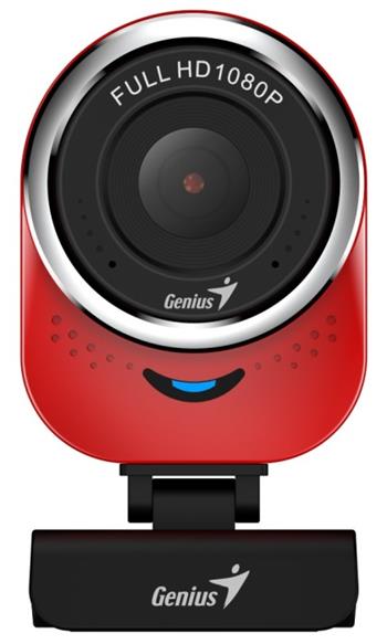 GENIUS webová kamera QCam 6000/ červená/ Full HD 1080P/ USB2.0/ mikrofon (32200002401)
