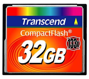 Transcend 32GB CF (133X) paměťová karta (TS32GCF133)