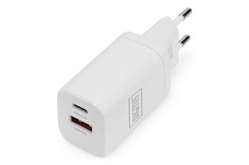 DIGITUS Nabíječka Dual Port USB 1x USB-A / 1x USB-C 30W, 1x 2,4A, 1x 3A, QC3.0 (DA-10062)