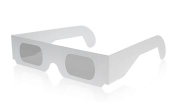 papírové 3D brýle polarizační, Cirkulární polarizace, pro 3D TV (BR3DPAPPOLC)