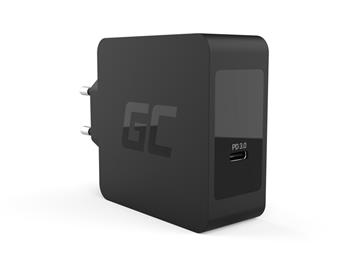 Green Cell Charger USB-C 60W PD with cable USB-C for Apple MacBook Pro 13, Asus ZenBook, HP Spectre, Lenovo ThinkPad an (CHAR09)